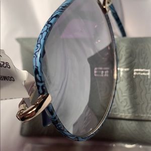 NWT ETRO wire aviator sunglasses w/lace design